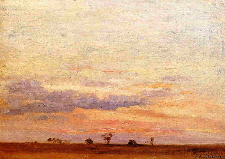 布里亚德平原 The Briard Plain (c.1871 - c.1878)，古斯塔夫·卡里伯特