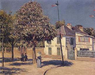 阿让特伊长廊 The Promenade at Argenteuil (1883)，古斯塔夫·卡里伯特