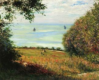 从维勒维尔看海景 View of the Sea from Villerville (1882)，古斯塔夫·卡里伯特