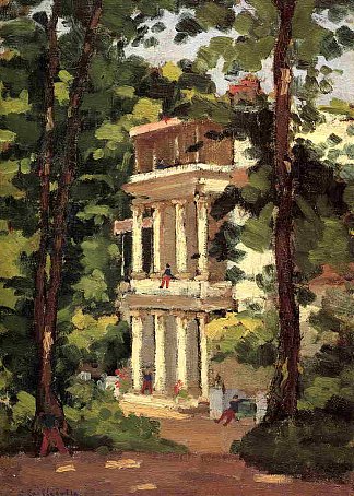 耶雷斯，卡辛柱廊 Yerres, Colonnade of the Casin (c.1870)，古斯塔夫·卡里伯特