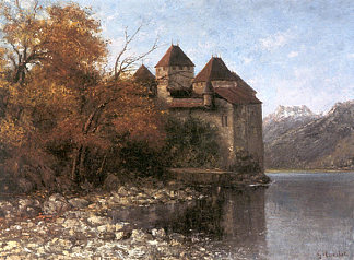 西庸城堡 Chateau de Chillon，古斯塔夫·库尔贝