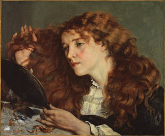 美丽的爱尔兰女孩乔的肖像 Portrait of Jo, the Beautiful Irish Girl (1865)，古斯塔夫·库尔贝