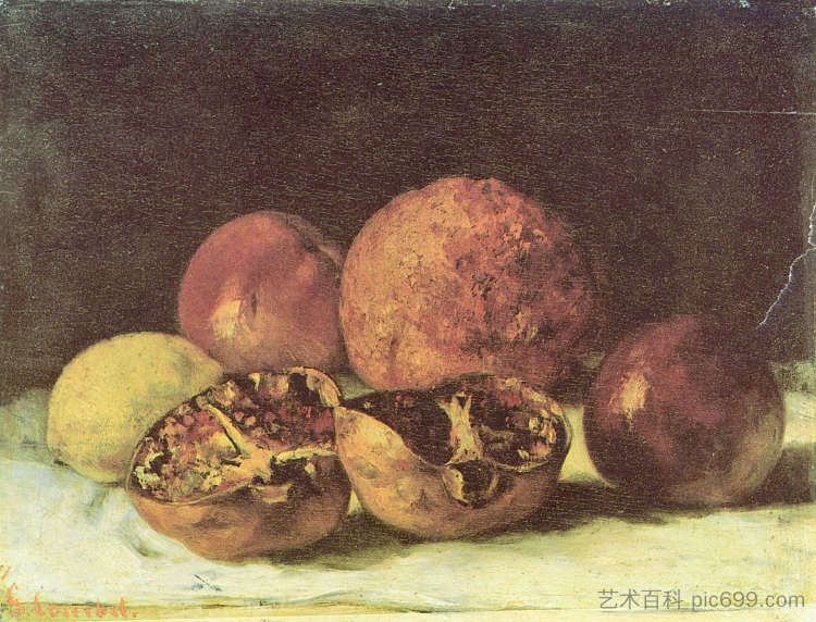 石榴 Pomegranates (1871)，古斯塔夫·库尔贝