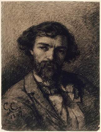 阿尔方斯·普罗马耶特的肖像 Portrait of Alphonse Promayet (1847)，古斯塔夫·库尔贝