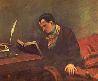 查尔斯·波德莱尔的肖像 Portrait of Charles Baudelaire (1848 – 1849)，古斯塔夫·库尔贝