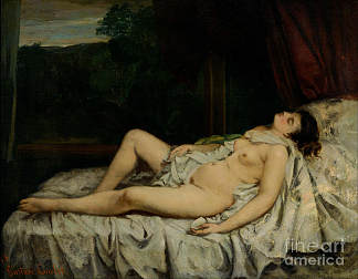 裸睡 Sleeping Nude，古斯塔夫·库尔贝