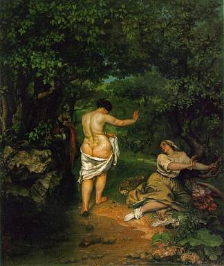 沐浴者 The Bathers (1853)，古斯塔夫·库尔贝