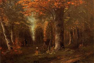 秋天的森林 The Forest in Autumn (1841)，古斯塔夫·库尔贝