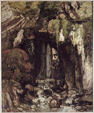 来自赛永的巨人洞穴（瑞士） The Giants Cave from Saillon (Switzerland) (1873)，古斯塔夫·库尔贝