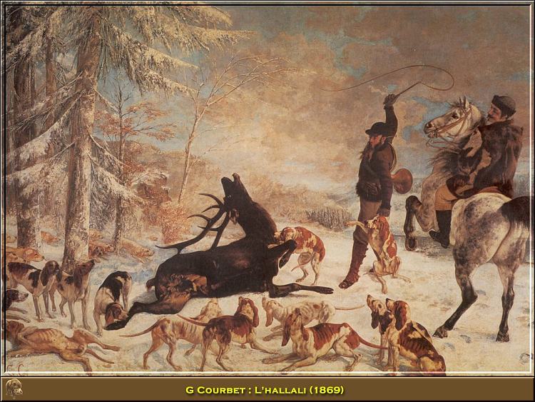 鹿之死 The Death of the Deer (1866 - 1867)，古斯塔夫·库尔贝