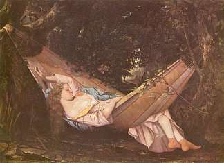 吊床 The Hammock (1844)，古斯塔夫·库尔贝