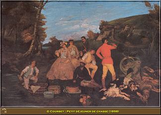 猎人野餐 The Huntsman’s Picnic (1858)，古斯塔夫·库尔贝
