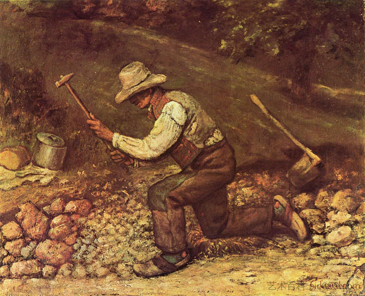 碎石者 The Stone Breaker (1849)，古斯塔夫·库尔贝