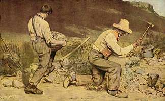 碎石者 The Stone Breakers (1849)，古斯塔夫·库尔贝