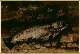鳟鱼 The Trout (1873)，古斯塔夫·库尔贝