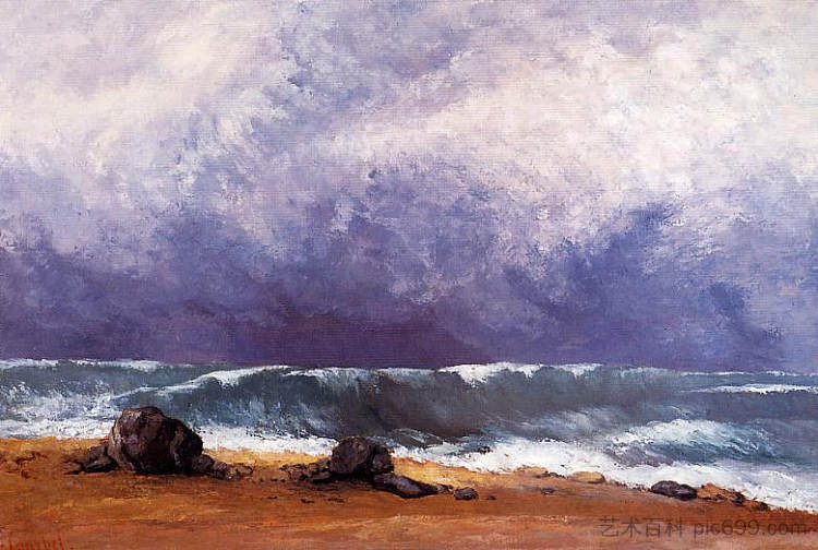 海浪 The Wave (1871)，古斯塔夫·库尔贝