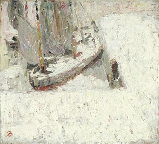 雪下的海港 Harbour Under Snow (1908)，古斯塔夫德斯梅特