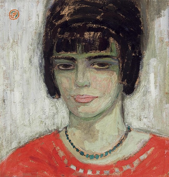 一个年轻女子的头 Hoofd Van Een Jonge Vrouw (1914)，古斯塔夫德斯梅特