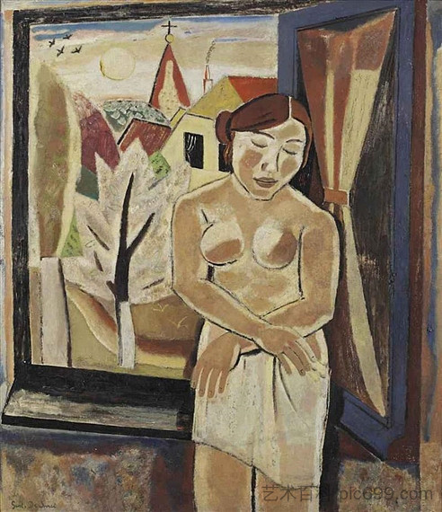 窗边的裸体 Nude by a window (1931)，古斯塔夫德斯梅特