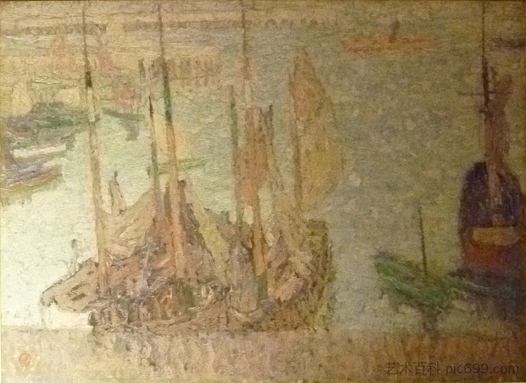 奥斯坦德港 The port of Ostend (1912)，古斯塔夫德斯梅特