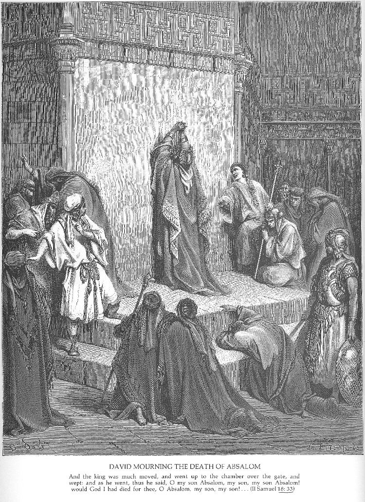 大卫哀悼押沙龙之死 David Mourns the Death of Absalom，古斯塔夫·多尔