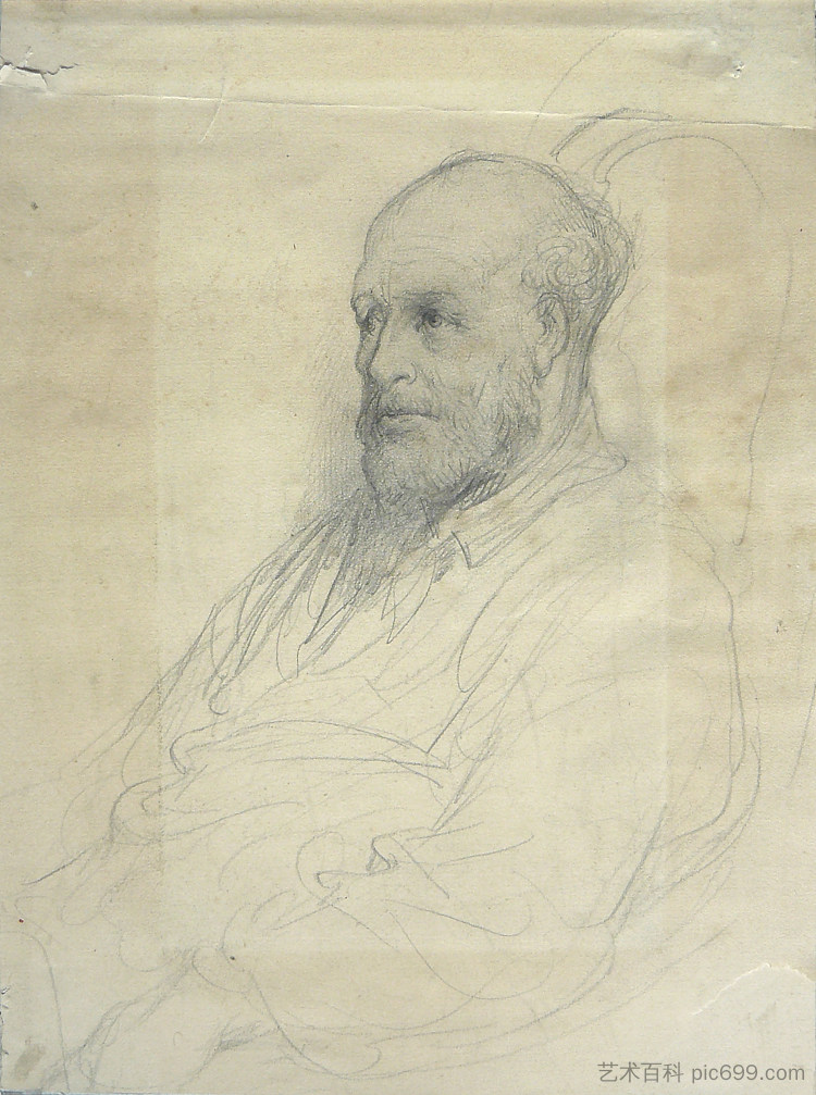 一个男人的肖像 Portrait d'homme (c.1882; France  )，古斯塔夫·多尔