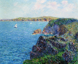 塞维涅的海湾 A Cove at Sevignies (1906)，古斯塔夫·洛伊索