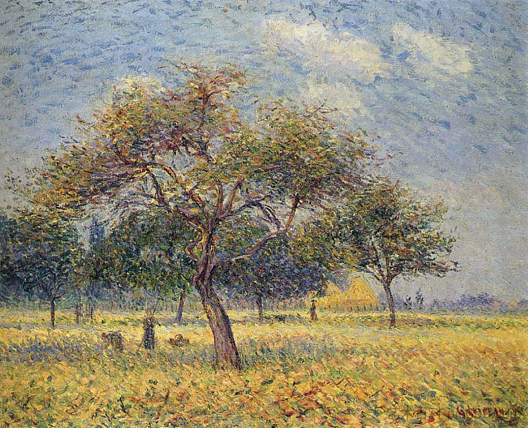 十月的苹果树 Apple Trees in October (1898)，古斯塔夫·洛伊索