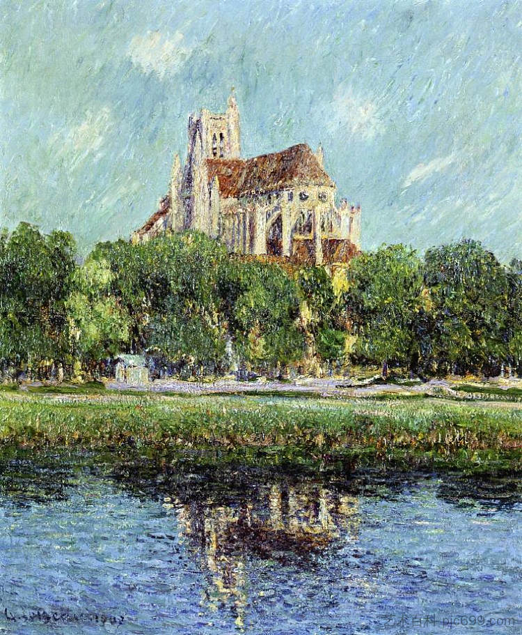 欧塞尔大教堂 Auxerre Cathedral (1907)，古斯塔夫·洛伊索