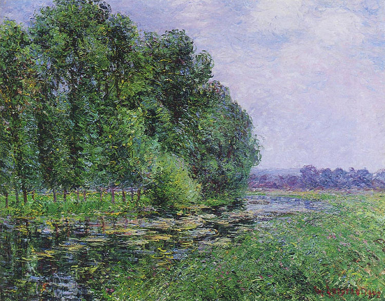 夏天的厄勒河边 By the Eure River in Summer (1902)，古斯塔夫·洛伊索