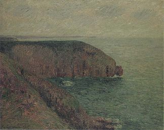 费坎普的悬崖 Cliffs at Fecamp (1902)，古斯塔夫·洛伊索