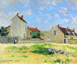 欧塞尔附近的景观 Landscape, near Auxerre (1908)，古斯塔夫·洛伊索