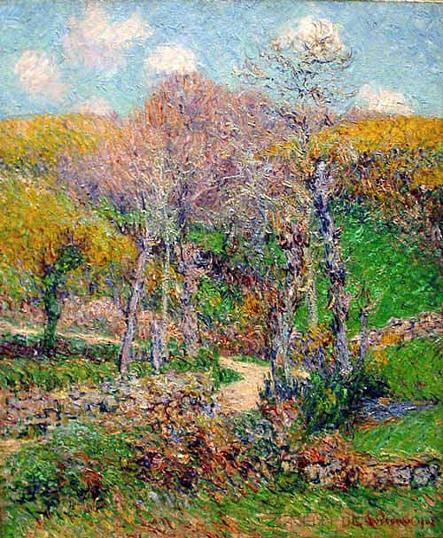 布列塔尼景观 Breton landscape (1903),古斯塔夫·洛伊索