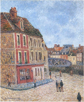 迪耶普的庞特旅游 Pont Tourant at Dieppe (1903)，古斯塔夫·洛伊索