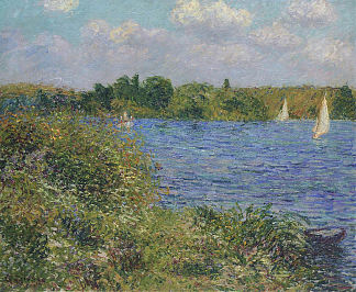 塞纳河畔的乔伊港 Port Joie at the Seine (1889)，古斯塔夫·洛伊索