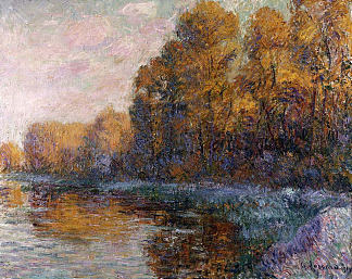 秋天的河流 River in Autumn (1919)，古斯塔夫·洛伊索
