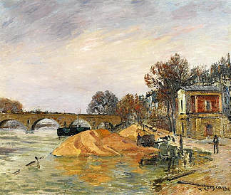 巴黎玛丽桥 The Pont Marie de Paris (1912)，古斯塔夫·洛伊索