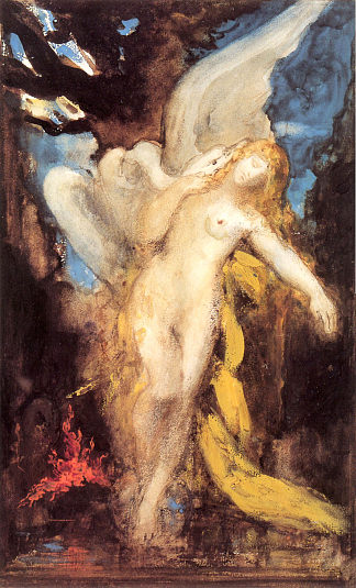 铅 Leda (c.1875 – c.1880)，古斯塔夫·莫罗