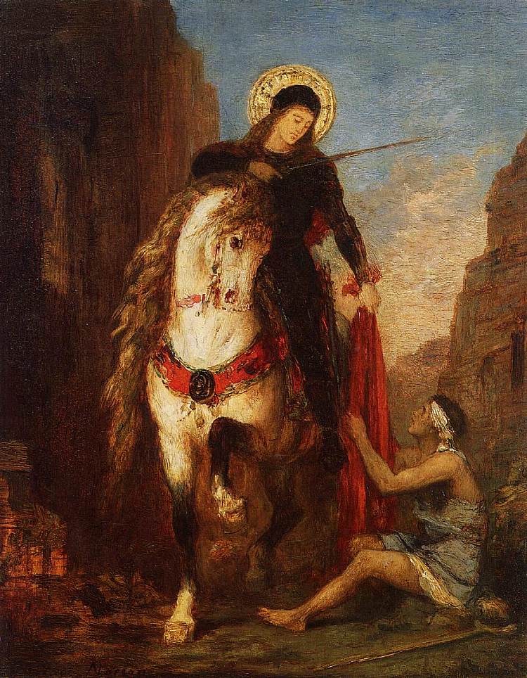 圣马丁 Saint Martin (c.1882)，古斯塔夫·莫罗