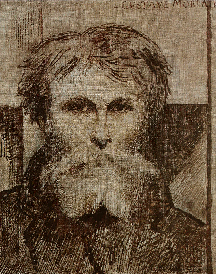 自画像 Self-portrait (1872)，古斯塔夫·莫罗