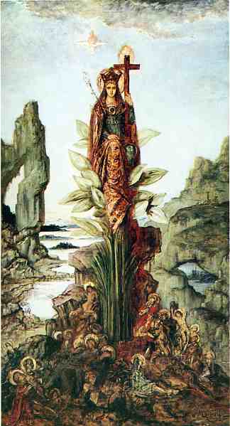 神秘之花 The Mystic Flower (1890)，古斯塔夫·莫罗