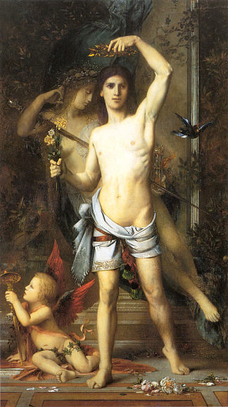 年轻人与死亡 The Young Man and Death (1865)，古斯塔夫·莫罗
