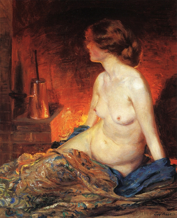 在炉边 By the Fireside (1910)，盖伊·罗斯