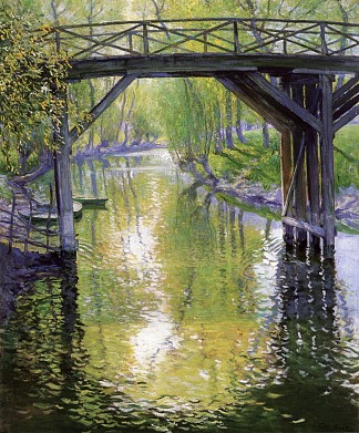 老桥，法国 The Old Bridge, France (1910)，盖伊·罗斯