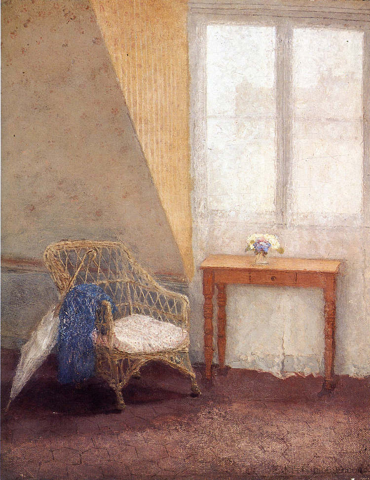 艺术家房间的一角，巴黎 A Corner of the Artist's Room, Paris (c.1907 - c.1909)，格温·约翰