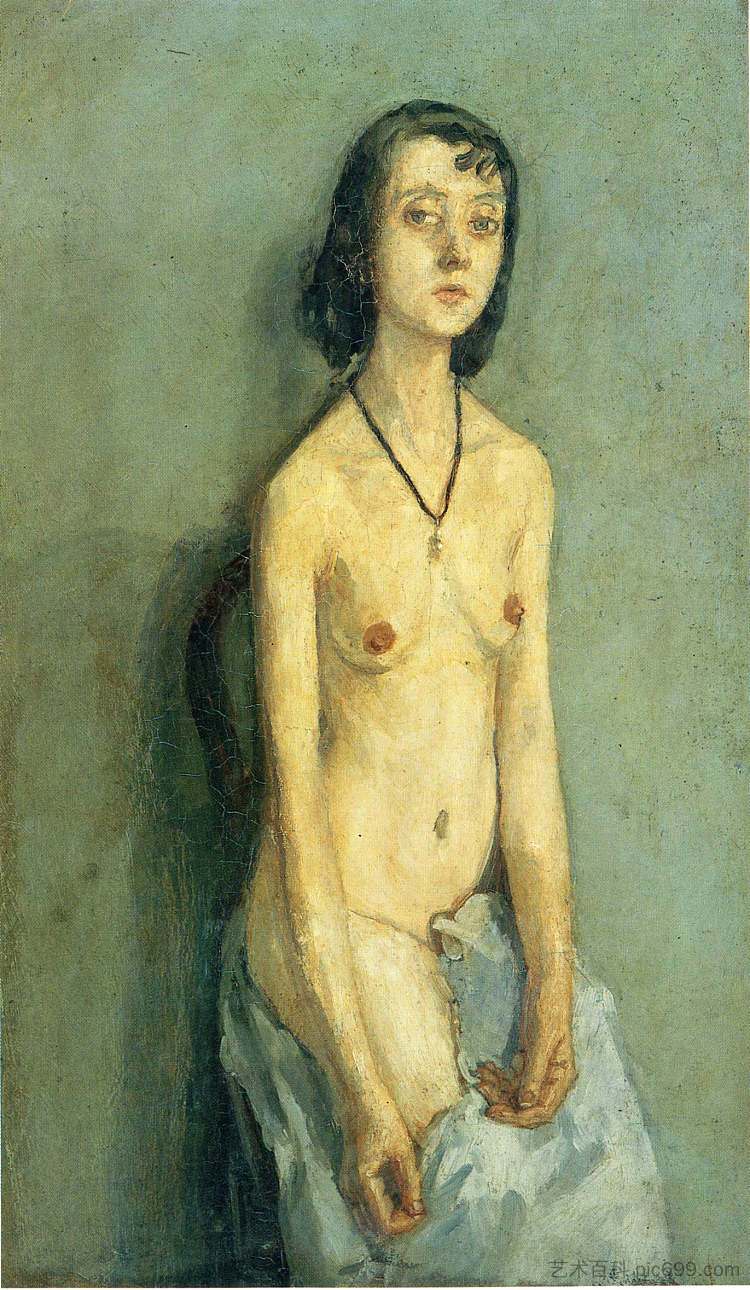 裸体女孩 Nude Girl (1909 - 1910)，格温·约翰