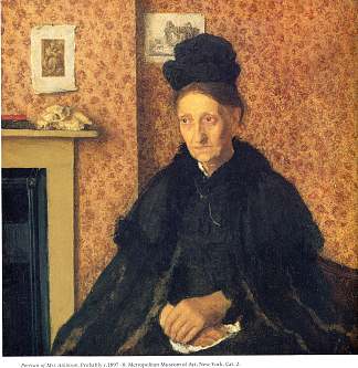 阿特金森夫人的肖像 Portrait of Mrs Atkinson (c.1897 – c.1898)，格温·约翰