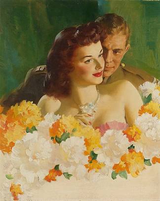 羊绒花束肥皂广告 Cashmere Bouquet Soap Advertisement (1945; United States                     )，哈登·桑德布洛姆