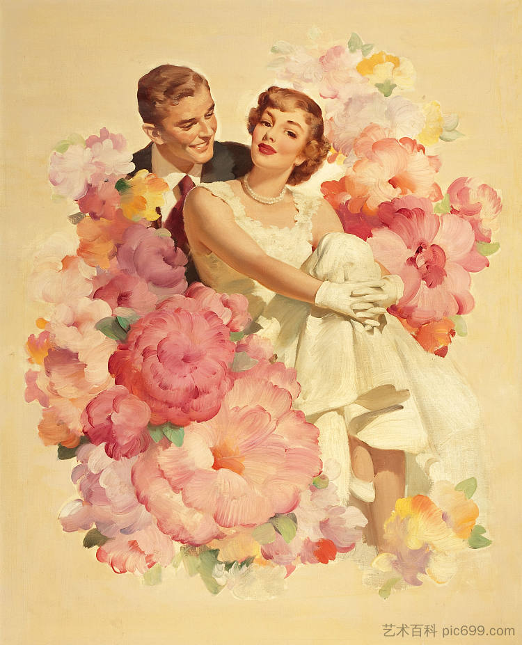 羊绒花束肥皂广告插图 Cashmere Bouquet Soap Ad Illustration，哈登·桑德布洛姆