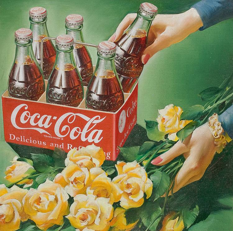 可口可乐广告 Coca-Cola advertisement，哈登·桑德布洛姆